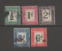 SOUTH AFRICA UNION 1932 Used Postage Due Stamp(s)   Nr. P22=p28 (5 Values Only)  #12206 - Oblitérés