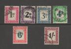 SOUTH AFRICA UNION 1950 Used Postage Due Stamp(s) Nr. P38-43  #12209 - Oblitérés