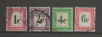 SOUTH AFRICA UNION 1961 Used Postage Due Stamp(s) Nr. P44=49 4 Values Only  #12210 - Oblitérés