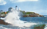 USA – United States – High Surf At Nubble Light, York , Maine Unused Postcard [P4618] - Other & Unclassified