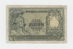 ITALY 50 Lire 1951 VG P 91b 91 B - 50 Liras