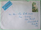 Kenya 1986 Cover To England UK - Flowers (4 Sh - Scott # 353, Cat Val = 6.75 $) - Kenya (1963-...)