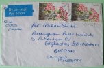 Kenya 1987 Cover To England UK - Flowers - Kenya (1963-...)