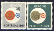 #Portugal 1970. EXPO 70. Michel 1107-08. MNH(**) - Neufs