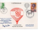 Lot 669: 5ème Challenge Pilatre De Rozier. Carte Transportée Et Parachutée Depuis La Mongolfière Du 28.8.1987 - Airships