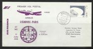 PREMIER VOL POSTAL AIRBUS . LISBONNE - PARIS .  1 . 7 .  1978 . - Premiers Vols