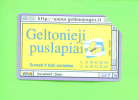 LITHUANIA - Urmet Phonecard As Scan - Lituanie