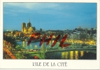 "Paris Et Ses Merveilles" - Le Pont De La Tournelle Et L´Ile De La Cité, Ref 1107-527 - La Seine Et Ses Bords