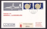 Switzerland Luxair Registered Recommandée Premier Vol 1st First Flight GENÉVE - LUXEMBOURG 1971 Cover - Eerste Vluchten
