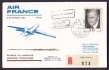 Switzerland Air France Registered Recommandée Premier Vol 1st First Flight GENÉVE - TOULOUSE 1969 Cover Non Reclamé !! - Eerste Vluchten