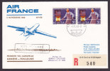 Switzerland Air France Registered Recommandée Premier Vol 1st First Flight GENÉVE - TOULOUSE 1969 Cover Non Reclamé !! - Premiers Vols