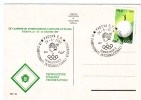 Table Tennis Italy Special Cancel 1989 On Card - Table Tennis