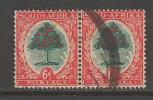 SOUTH AFRICA UNION  1933 Used Pair Stamp(s)  "hyphenated"6d Type II Nr. 60  #12253 - Gebraucht