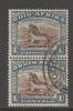 SOUTH AFRICA UNION  1933 Used Pair Stamp(s)  "hyphenated" 1Sh Brown-blue Nr. 61  #12255 - Usati