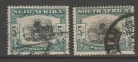 SOUTH AFRICA UNION  1947 Used Singles Stamp(s) Definitives 5Sh  Nr. 121  #12274 - Oblitérés