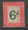 SOUTH AFRICA UNION  1932 Used Postage Due  Stamp(s) 6d Green-orange Nr. 28a  #12301 - Oblitérés