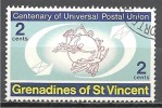 1 W Valeur Oblitérée, Used - GRENADINES Of St VINCENT * 1974 - 100th. U.P.U. - N° 1055-29 - St.Vincent E Grenadine