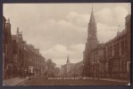 United Kingdom PPC Scotland Fife High Street Burntisland No. 1, BURNITSLAND 1921 To Denmark Real Photo Véritable - Fife