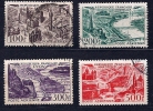 France - Grandes Villes Vues D'avion YT PA 24-27 Obl. - 1927-1959 Used