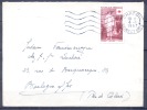 DALLAY Num 1112   GILLES     CROIX ROUGE  Seul Sur Lettre   Cachet CHATOU Le 4 1 1957 - Rode Kruis