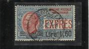 REGNO 1924-5 ESPRESSO SOPRASTAMPATO 1,60 SU 1,20 TIMBRATO - Eilsendung (Eilpost)