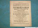 Friderici Augusti De Numero Ordi Specnerus 1717 - Libros Antiguos Y De Colección