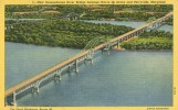USA – United States – New Susquehanna River Bridge Near Perryville, Maryland 1953 Used Linen Postcard [P4769] - Andere & Zonder Classificatie