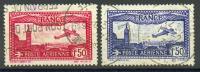 France - Avion Survolant Marseille YT PA 5-6 Obl. - 1927-1959 Used