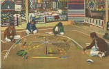 USA – United States – Whirling Log Sand Painting Of The Navajo Indians, Unused Linen Postcard [P4805] - Other & Unclassified