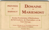 Morlanwelz - Domaine De Mariemont - 9 Cartes Postales Ecole Provinciale D'Horticulture, De Sylviculture, De Pisciculture - Morlanwelz