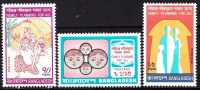 Bangladesh Yvert 59 - 61 Year 1975 Family Plannification MNH - Bangladesh