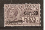 1924-25 REGNO P. PNEUMATICA 20 SU 15 C MNH ** - RR2501 - Poste Pneumatique