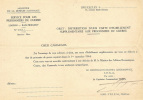 Brief/Lettre/Ministere De La Defense Nationale/Distribution D´une Carte D´habillement Supplem. Aux Prisonniers De Guerre - 1939-45