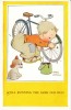 Mabel Lucie Atwell 'Still Running The Same Old Bus' Child Bicycle Dog C1940s/50s Vintage Postcard - Attwell, M. L.