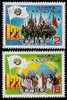 Taiwan 1984 Freedom Day Stamps Martial Map Globe National Flag - Ungebraucht