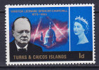 Turks And Caicos Islands 1966 Mi. 188    1 P Winston Churchill Commemorative MNH** - Turks- En Caicoseilanden