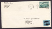 United States Airmail Par Avion Label COLUMBUS 1955 Slogan Cover "Fight Tb Support Your Tb Associasion" Tuberculosis - 2c. 1941-1960 Covers