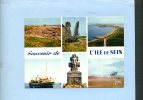 Ile De Sein - Multivue : Phare, Usine électrique Et Monument FFL, Les Causeurs, Vue Prise Du Phare, Enez Sun II... - Ile De Sein