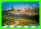 MEMPHIS, TN - SKYLINE WITH MUD ISLAND IN FOREGROUND - DON LANCASTER, 1989 - DIMENSION  11X16 Cm - - Memphis