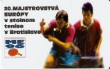 TARJETA DE ESLOVAQUIA DE PING-PONG (TENIS DE MESA) - Slovacchia