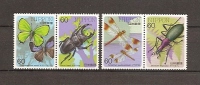 JAPAN NIPPON JAPON INSECT SERIES 2nd. ISSUE 1986 / MNH / 1698 - 1701 - Unused Stamps