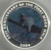 AUSTRALIA $1 MOON WALK 35 YEARS 2004 COLOURED 3-D QEII BACK SILVER 1Oz PROOF READ DESCRIPTION CAREFULLY!! - Sonstige & Ohne Zuordnung