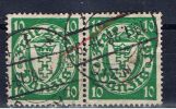 DR Danzig 1942 Mi 194x Wappen (Paar) - Used