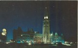 Canada – The Canadian Houses Of Parliament Illuminated By Night, Ottawa, Ontario, Unused Postcard [P4988] - Ottawa