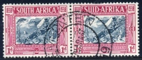 South Africa 1938. 1d + 1d Wagon Crossing Drakensbergen. SACC 76. - Used Stamps