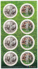 Canada MNH Scott #2052i Full Pane Of 8 49c Golfing In Folder - Ganze Bögen