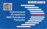 TELECARTE  COMMUNAUTE  EUROPEENNE   50 UNITES SC5an  ( F107B ) - 1989