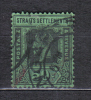 AP575 - STRAITS SETTLEMENTS 1921, GV  Yvert N. 180  USED . Fil CA Corsivo Mult . - Straits Settlements