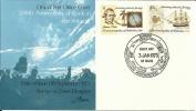 AUSTRALIA  FDC 200TH ANN. OF JAMES COOK IN ANTARTIC 2 STAMPS DATED 03-01-1973 DAVIS BASE CTO SG? READ DESCRIPTION !! - Covers & Documents