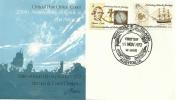 AUSTRALIA FDC 200TH ANN. OF JAMES COOK IN ANTARTIC 2 STAMPS DATED 19-11-1972 MACQUARIE BASE CTO SG? READ DESCRIPTION !! - Lettres & Documents